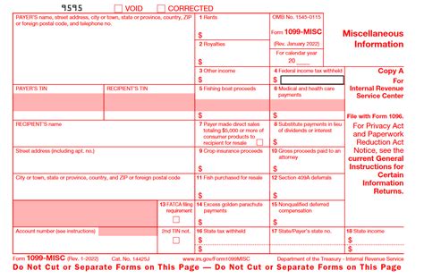 Free Printable 1099 Misc Form 2021